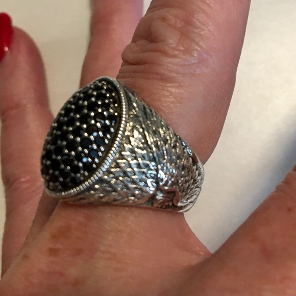 Stunning Scott Kay Eagle Wing Sterling Silver ring - Picture 2 of 6